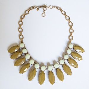 J.Crew Women’s Green Blue Fan Necklace